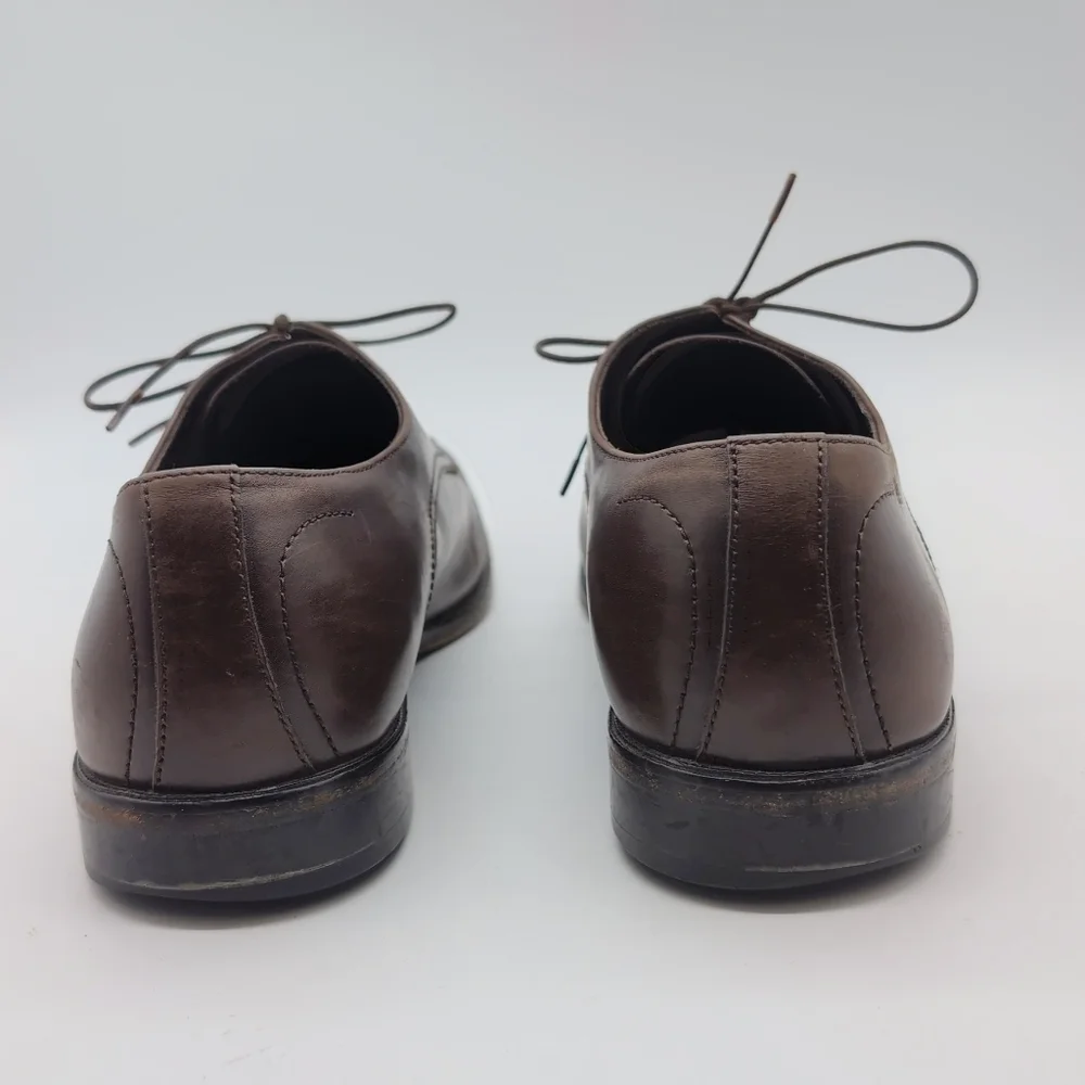 Classic Hugo Boss Sz 11 Brown Leather Men's Dress Shoes